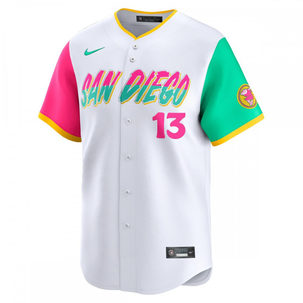 Manny Machado San Diego Padres City Connect Limited Player Jersey - White-Pro Kit Vault | Brand New 26/27 Sports Jerseys